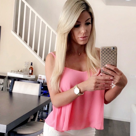 Topshop Tops - 🚫 SOLD ‼️ Dressy pink tank top ‼️ SOLD 🚫